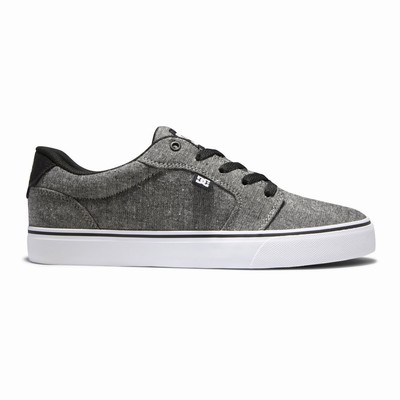 DC Anvil Men's Black/Grey Sneakers Australia HLZ-407